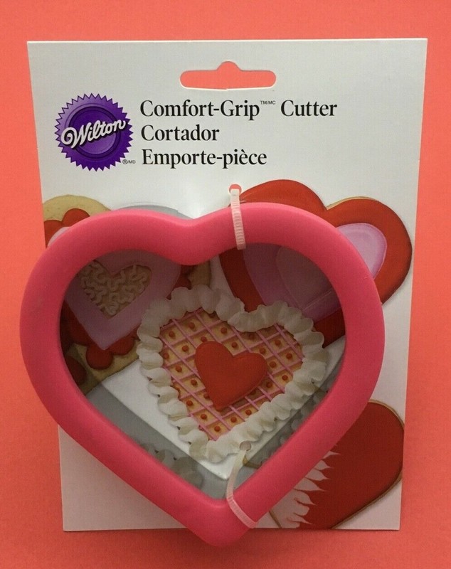 Wilton Heart Comfort Grip Cookie Cutter 4″x4.5″x1″ Stainless Steel Deep Cutting