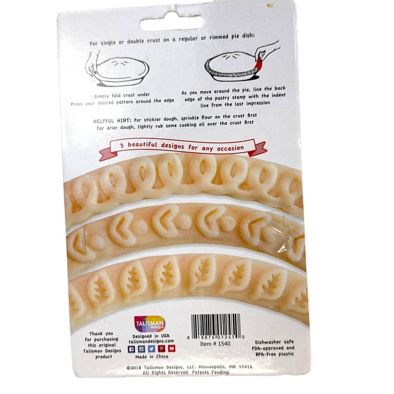 Talisman Designs Pastry Guide & Stamps Set For Crusts Pies Fondant & Tarts gallery