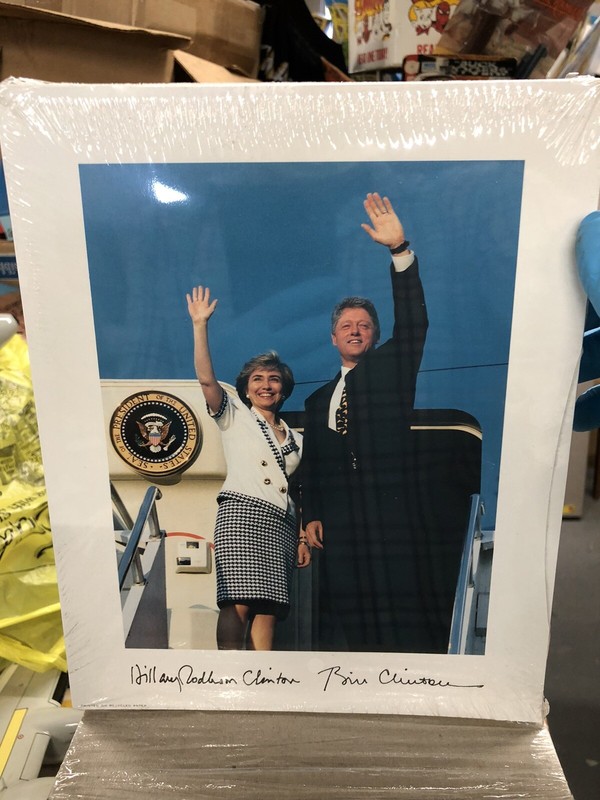 Bill & Hillary Clinton Promotional Photo Boarding Airforce 1 8″x10″ Clintons x5