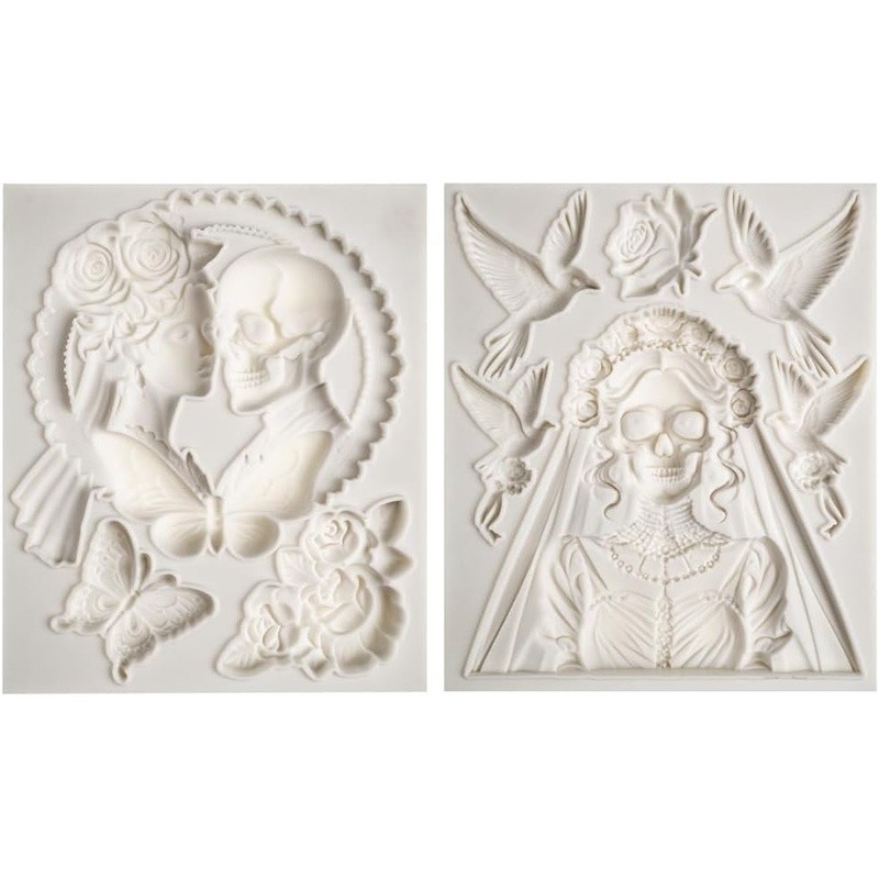 Gothic Floral Cake Toppers Halloween Wedding Party Décor Silicone Molds New gallery