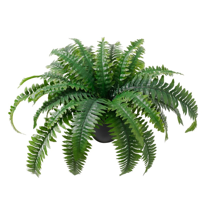 Apeair Artificial Boston Fern in Pot, 17.7 Faux 25 Branches With Vase