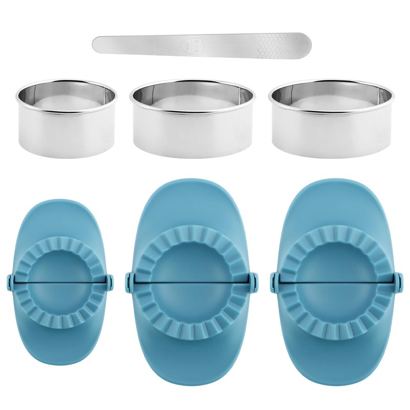 Empanada Maker Press, Dumpling Making Tools, Dumplings 12×7.5cm, Blue