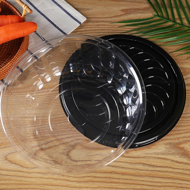 10" Disposable Clear Cake Containers with Dome Lids - 5 Pack Cupcake Holders for gallery