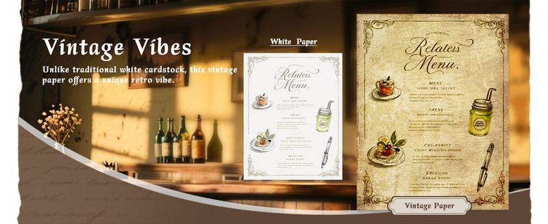 Parchment Printer Paper 8.5 x 11 Vinta Paper, 100 Sheets Antique gallery