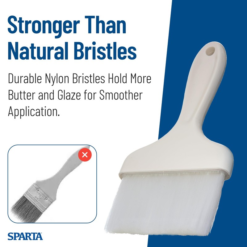 Carlisle Foodservice Products 4039302 Sparta Galaxy Nylon Pastry Brush 4 White gallery