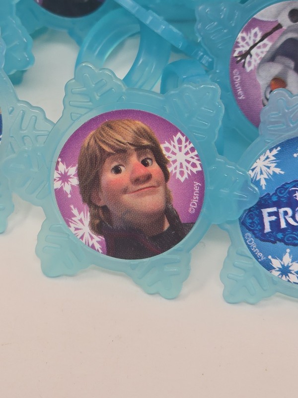 Bakery Crafts Plastic Cupcake Rings Favors Toppers New Lot of 75 "Frozen" #1 gallery