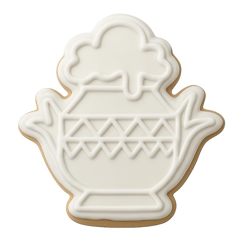 Festive Pongal Pot Cookie Cutter & Stamp, Fondant & Clay - 3.4x4 gallery