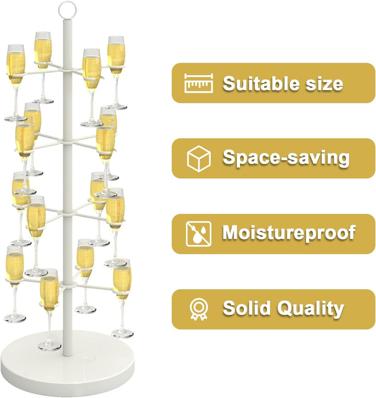Champagne Tree Stand,Champagne Tower,4 Tier Metal Cocktail Tree Stand,Cocktail T gallery
