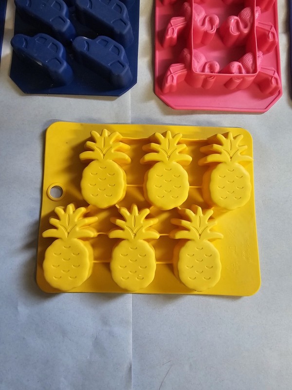 Set of 5 Silicone Molds - Cars, Flamingos, Pineapples, and Game Controllers gallery