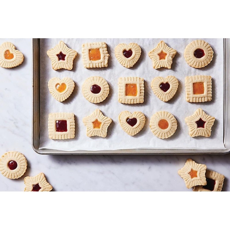 Thumbprint Cookie Cutters Set of 4 Embossed Stamp Baking Tools Dishwasher Safe gallery