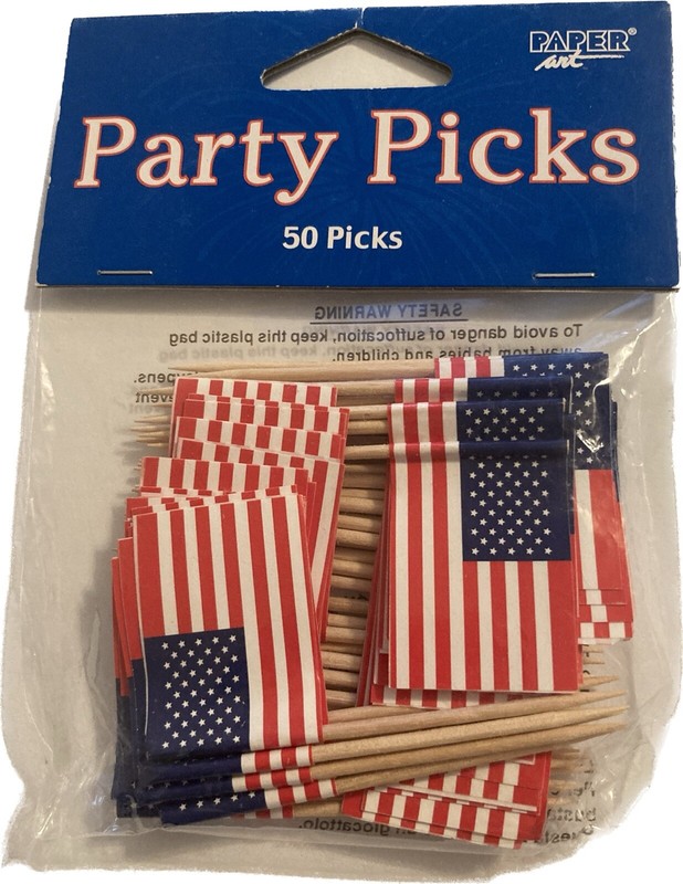 US Flag USA Patriotic Election July 4th Food Appetizer Holiday Party Picks