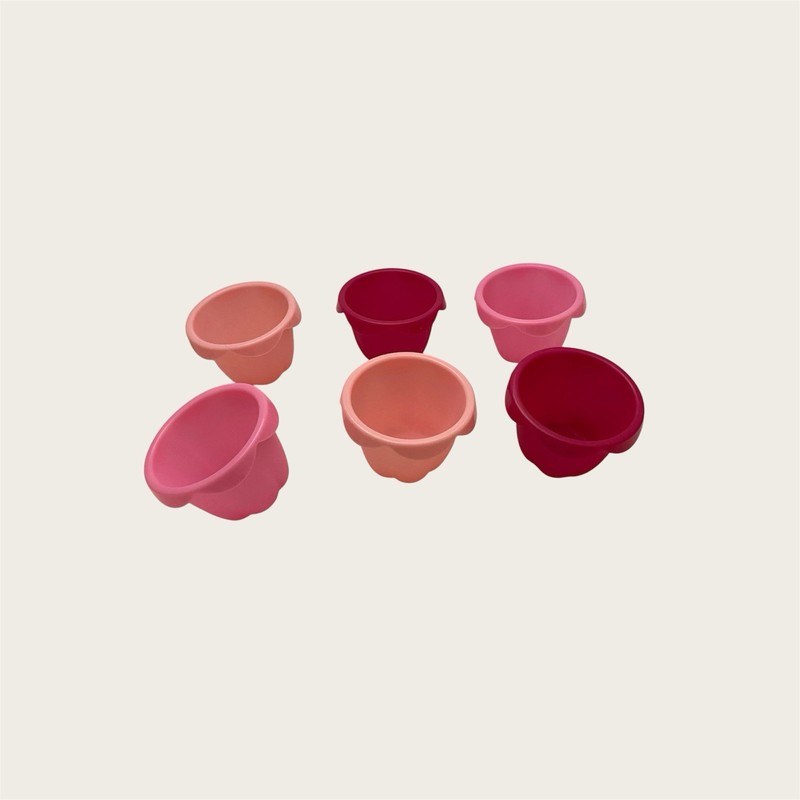 IKEA SOCKERKAKA Silicone Baking Cups Set of 6 Cupcake Muffin Liners Pinkie Pink