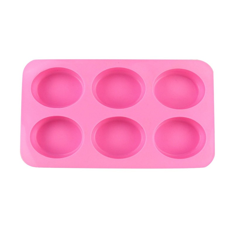 6 Cavities Chocolate Molds Silicone for Baking Handmade Soap Tray