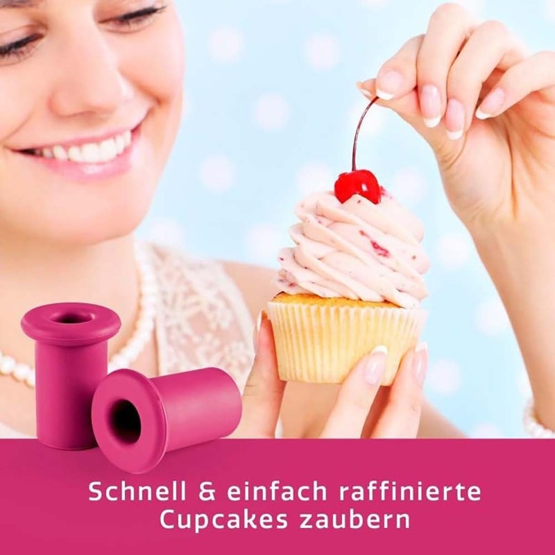 Durable Versatile Practical High-Quality 8Pcs Silicone Cupcake Filling Hole Plug gallery