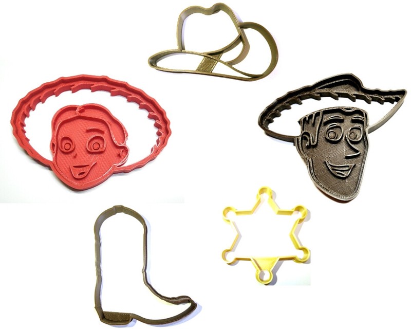 WOODY AND JESSE COWBOY COWGIRL TOY STORY DISNEY PIXAR COOKIE CUTTER PR1106