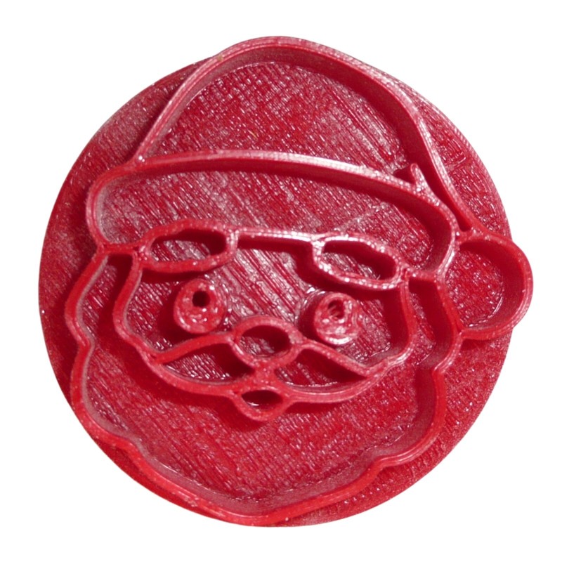 SANTA CLAUS FACE CHRISTMAS COOKIE STAMP EMBOSSER MADE IN USA PR5554