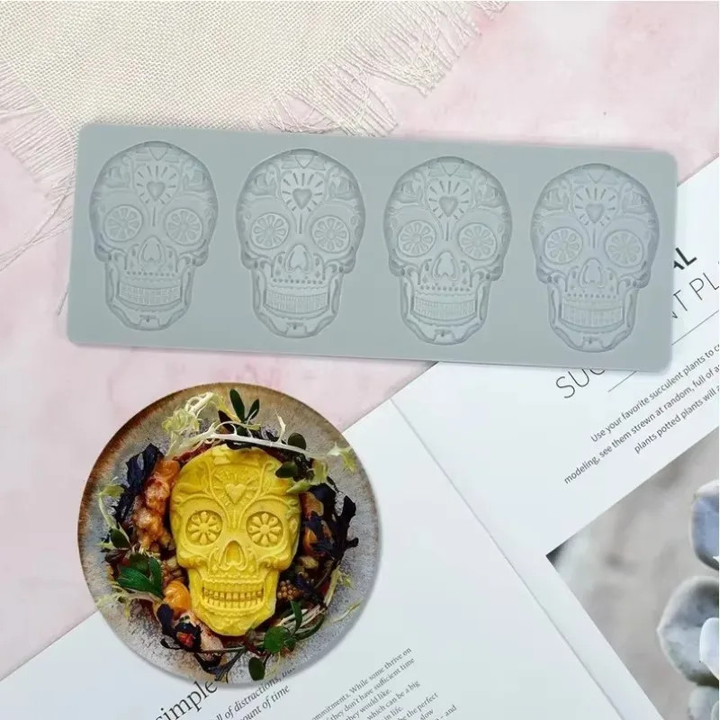 Multi-Skull Fish Bone Silicone Cake Mold - Baking Lace Decorating Tool for Cake gallery