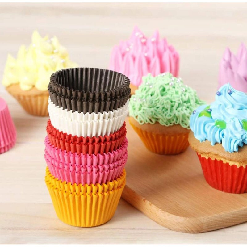 500Pcs Cupcake Liners Muffin Cases Cake Mold Paper Cup Cake Baking Cup