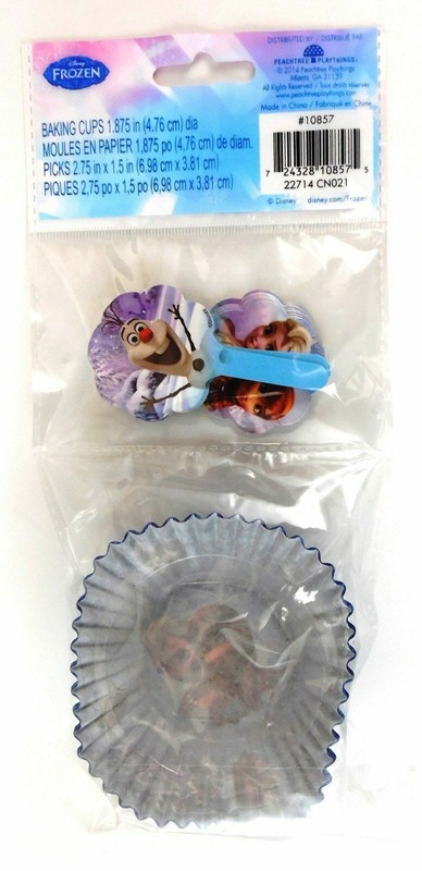 Lot 36ct Disney Frozen Paper Cupcake Baking Cup Pick Party Holiday Gift FreeShip gallery
