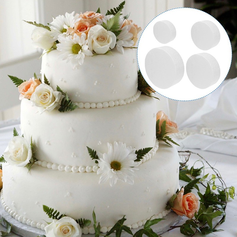 5 Pcs Round Foam Cake Models for Bakery Dummy Cake Decoration gallery