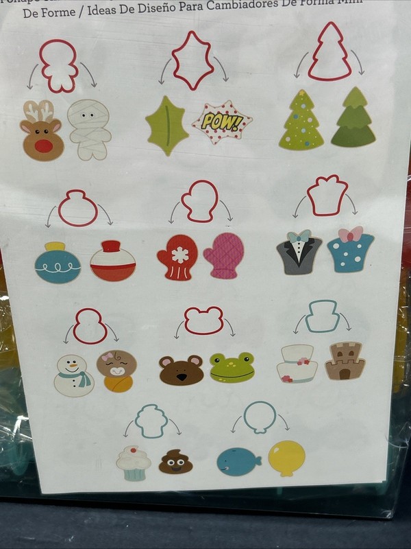 Sweet Sugarbelle 40 Pc Cookie Cutter Set & Design Sheet Mini Shape Shifters NIP gallery