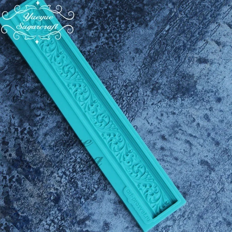 Baroque Silicone Border Mold Scroll Curlicues Filigree Fondant Sugarcraft Mold gallery