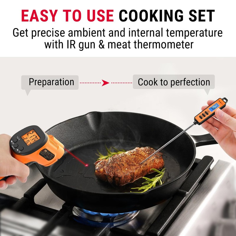 Temperature Gun, Infrared Thermometer Gun with Laser, Laser Thermometer Gun -... gallery