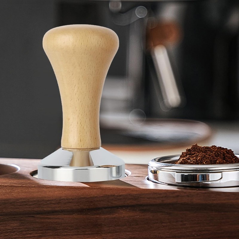 Coffee Tamper, Stainless Steel Espresso Bean Press Base Espresso... gallery
