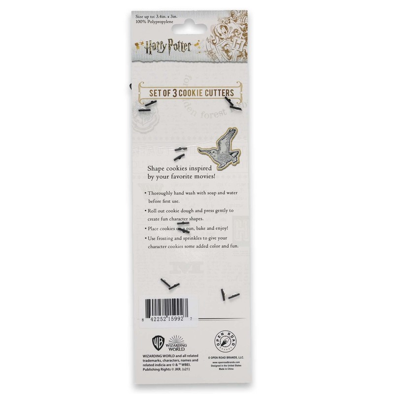 Harry Potter Cookie Cutter Set for Kitchen - Featuring Hedwig, the Sorting Ha... gallery