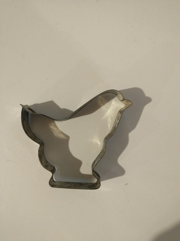 Vintage Metal Chick/Hen Shaped Cookie Cutter-Easter-Spring-Animals gallery