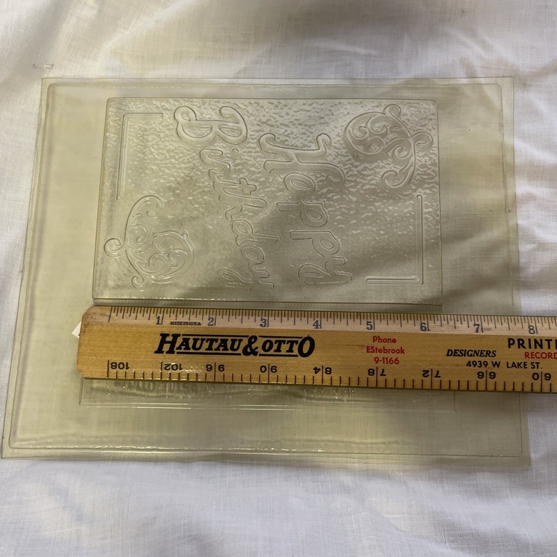 Vtg Apollo Chocolate Candy Mold Happy Birthday gallery