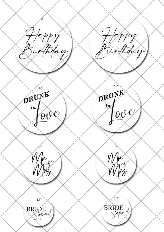 Sample Size Pack Edible Cocktail Drink Toppers gallery