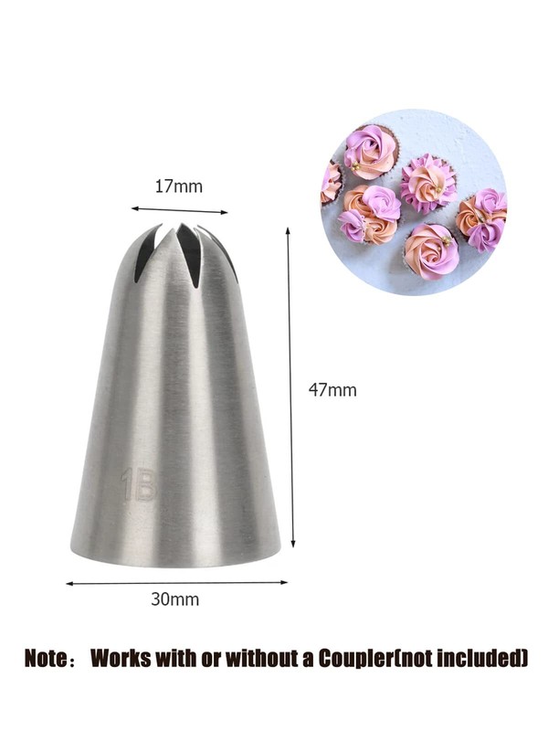 3PCS 1B Piping Tip Set Extra Large Drop Flower Cake Frosting Decorating Tips gallery