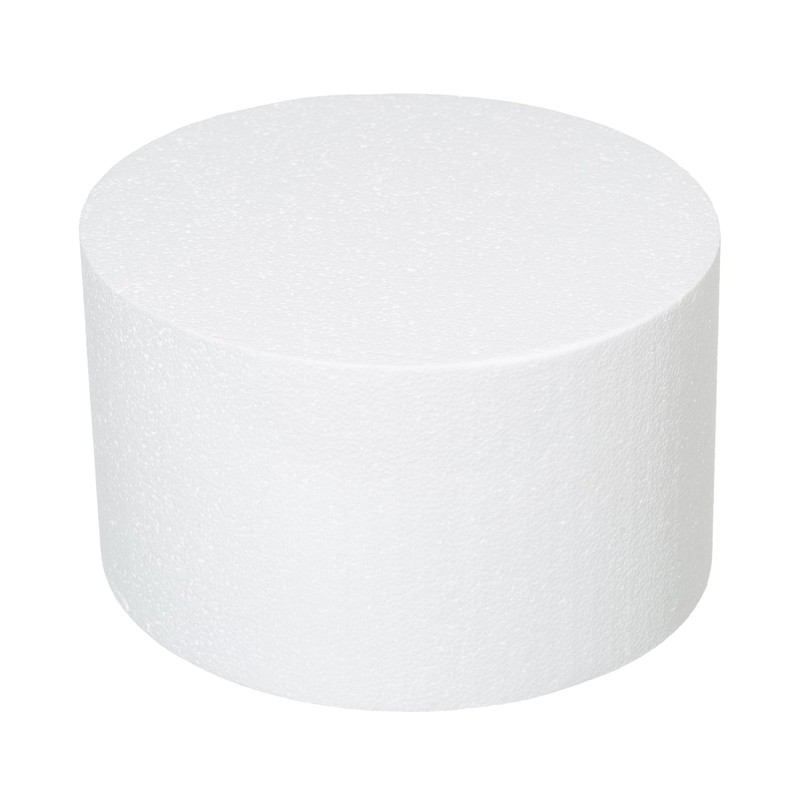 10×6 Inch Round Foam Cake Dummies Polystyrene Circle Dummy Craft Modeling