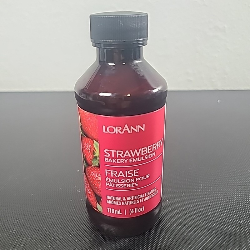 Lorann Oils Bakery Emulsions Natural & Artificial Flavor 4oz-strawberry