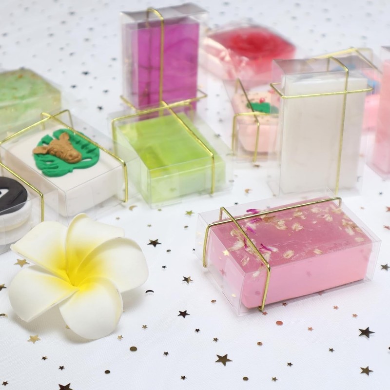 40Pack 3.5x2.36x1.2Inch Soap Boxes Packaging Small Bakery Dessert Macaron Boxes gallery