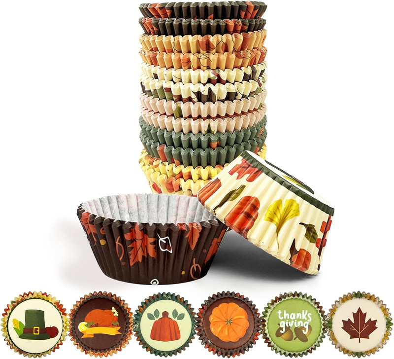 Mini Cupcake Liners Cupcake Cups 300-Count Food Grade Gradient Design Cupcake Pa gallery