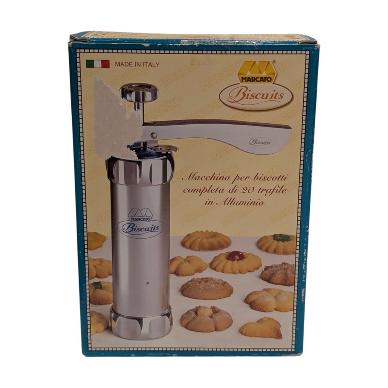 Marcato Biscuits Cookie Press – Complete Set of 20 Discs Made in Italy