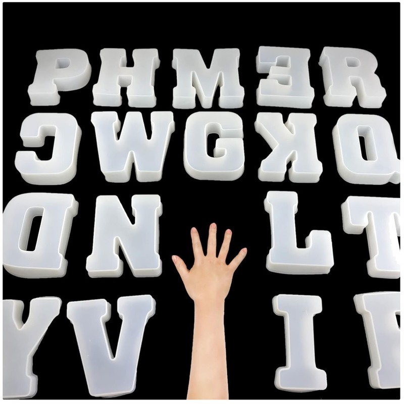 English Alphabet Resin Casting Mold