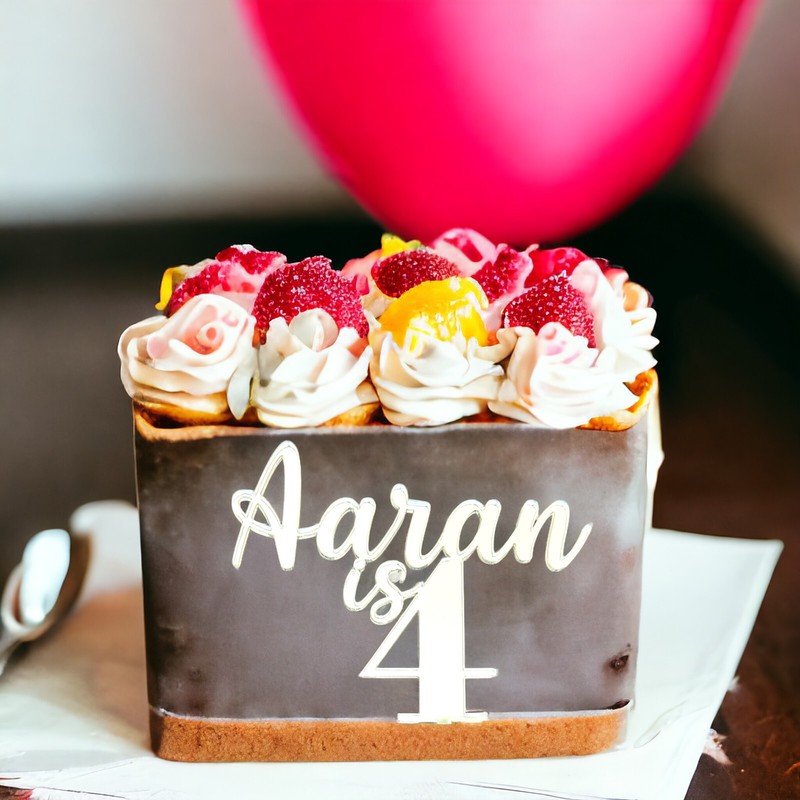 Personalised Birthday Cake Topper Charm Customised Any Name And Age Acrylic gallery