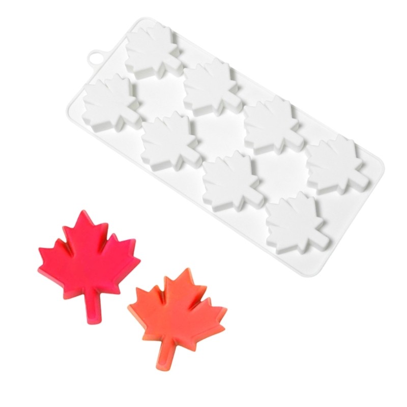 Maple Leaf Shape Silicone Molds Mousses Cake Molds Baking Decorating Tool gallery