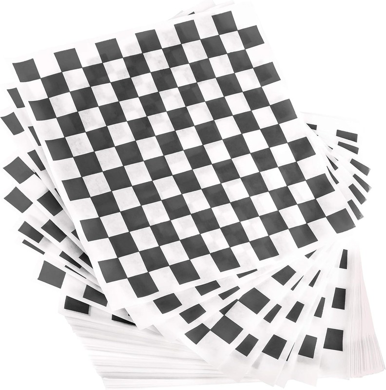 Extra Lar, Grease Resistant Bla Cheered Sandwich Liner 300 Sheet