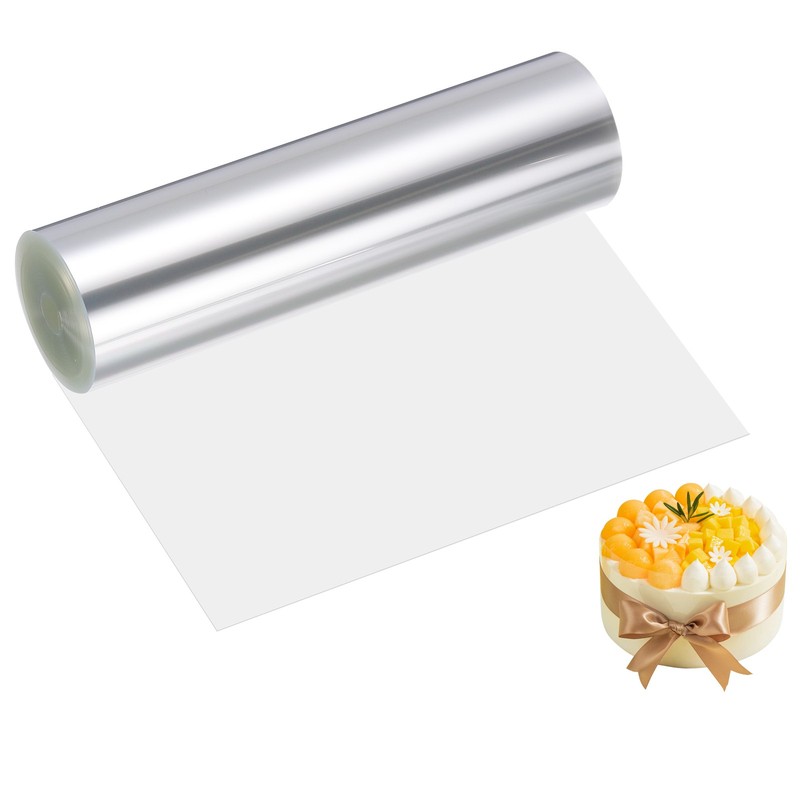 5.5 x 393.7 Inch Cake Collar, Acetate Sheets for Baking Clear Acetate Rolls