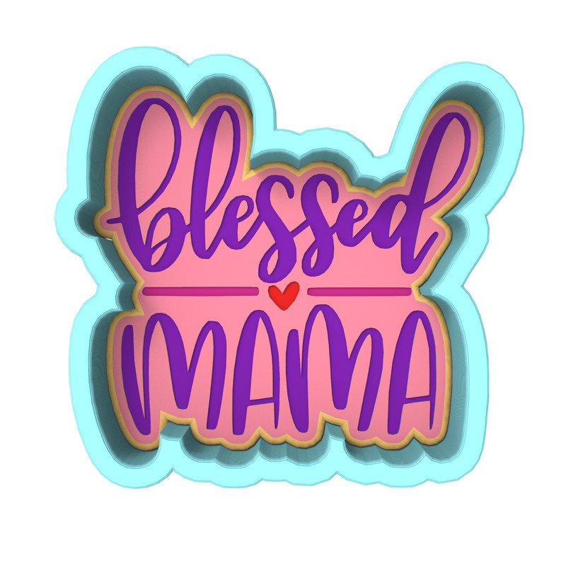 Blessed Mama Cookie Cutter & Stamp #1 | Mommy Mom Ma Mother's Day Lucky Love #2 gallery