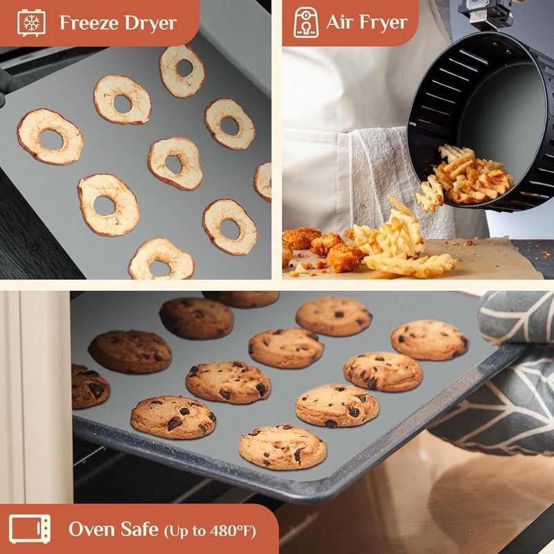 Silicone baking mat, 24 inches x 6 feet, freely cut to size. gallery