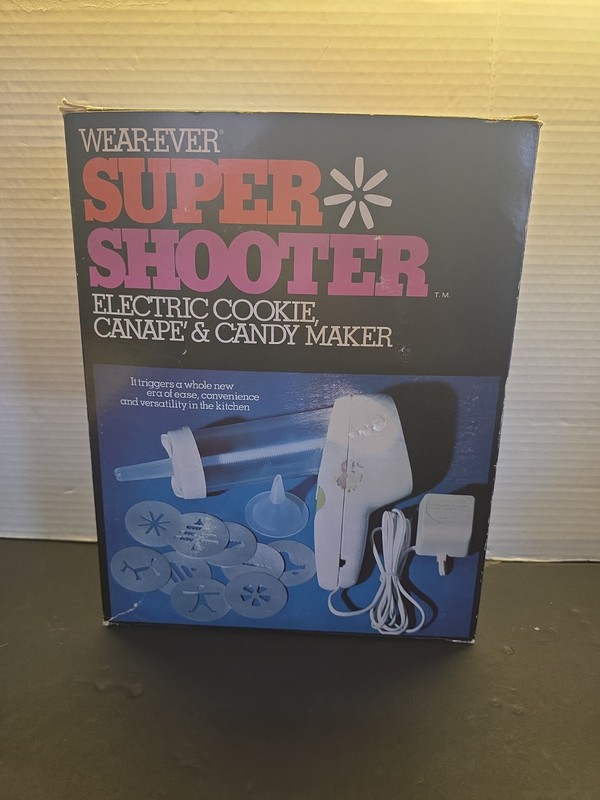 VTG Wear Ever Super Shooter 70001 Electric Cookie Press Candy Canape MISSING 1