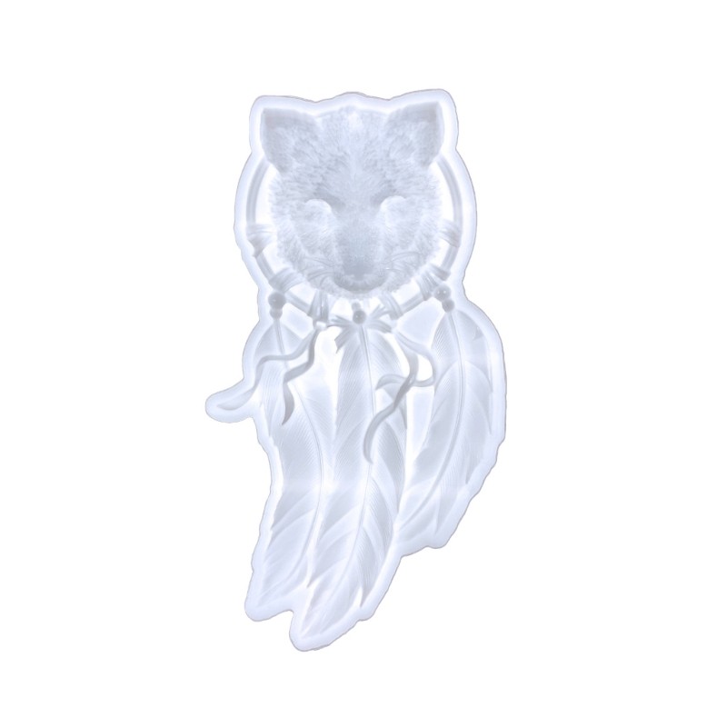 Foxes Windbell Dreamcatcher Silicone Mold for Home Decor DIY Gift Resin Mold gallery