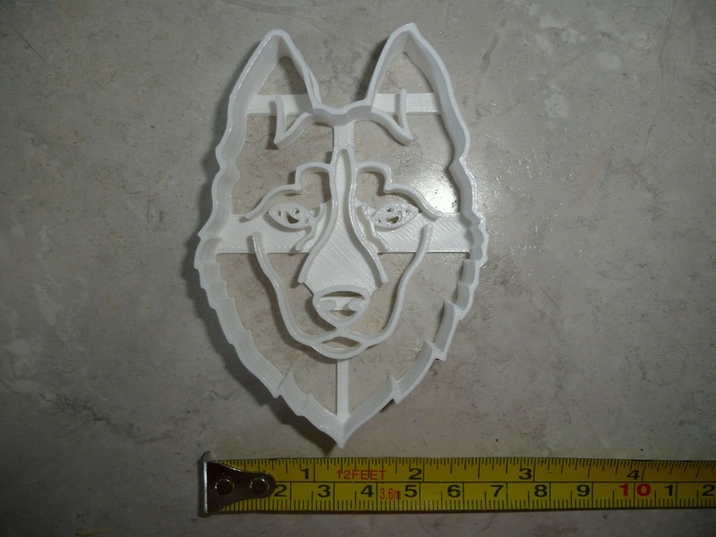 HUSKY DOG FACE DETAILED DOUBLE COAT WORKING SLED BREED COOKIE CUTTER USA PR3851 gallery