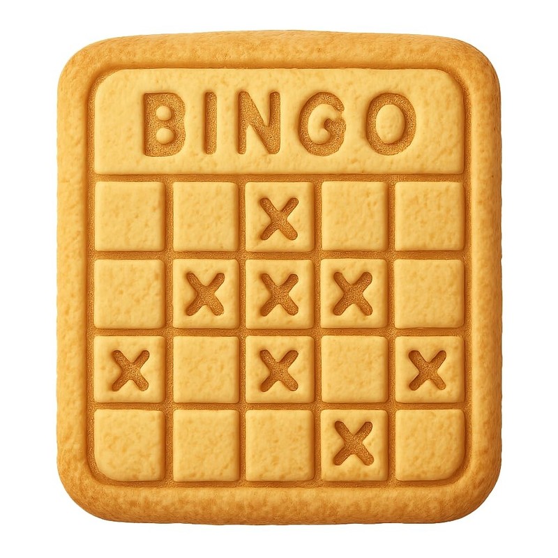 Bingo Board Cookie Cutter & Stamp, Fondant & Clay – 4×4