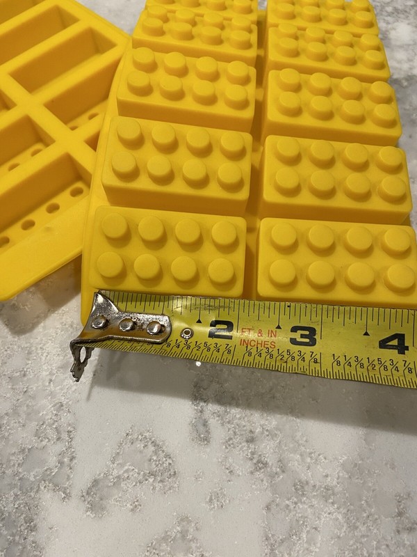 LEGO silicon mold for cake decorating chocolate marzipan TWO gallery